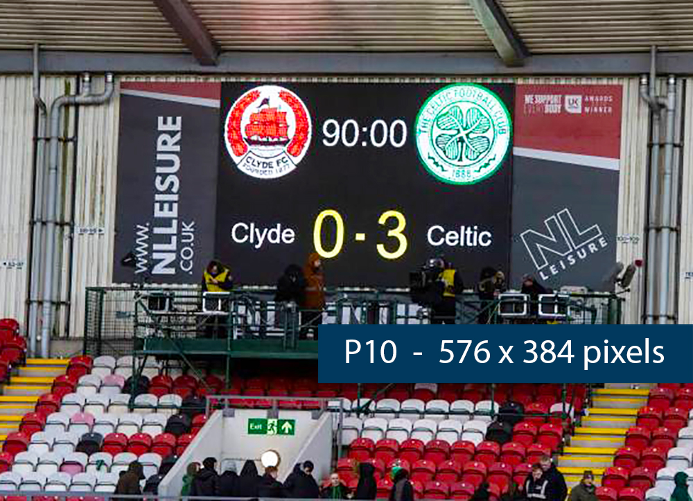 Clyde FC - P10 576x384pixels (3) CUMBERNAULD, SCOTLAND - FEBRUARY 9: The full time scoreboard during a William Hill Scottish Cup fifth round match between Clyde and Celtic at Broadwood Stadium, on February 9, 2020, in Cumbernauld, Scotland. (Photo by Craig Williamson / SNS Group via Getty Images)