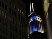 LED display reveals election results in New York