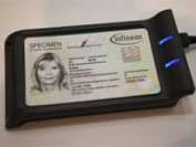 LED displays integrated into security cards