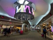 360 degree LED display installed at US airport