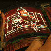 Flexible LED displays with military applications
