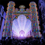 LEDs formed into cathedral of light