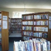 Library fitted with digital signs