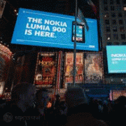Nokia harnesses Times Square LED display for phone launch