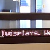 LED signs enable inventive use of Twitter feeds
