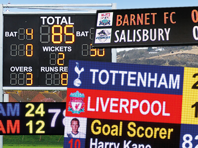 Outdoor LED Screens and Electronic Scoreboards from LEDsynergy