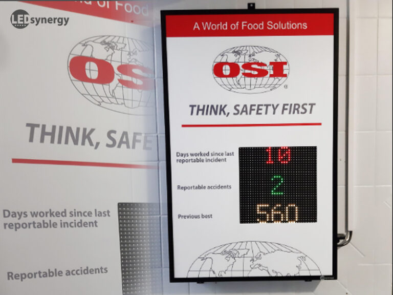 Led Injury. Sign LED Health And Safety Signs | LED Synergy