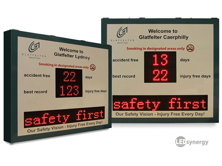 Led Injury. Sign LED Health And Safety Signs | LED Synergy