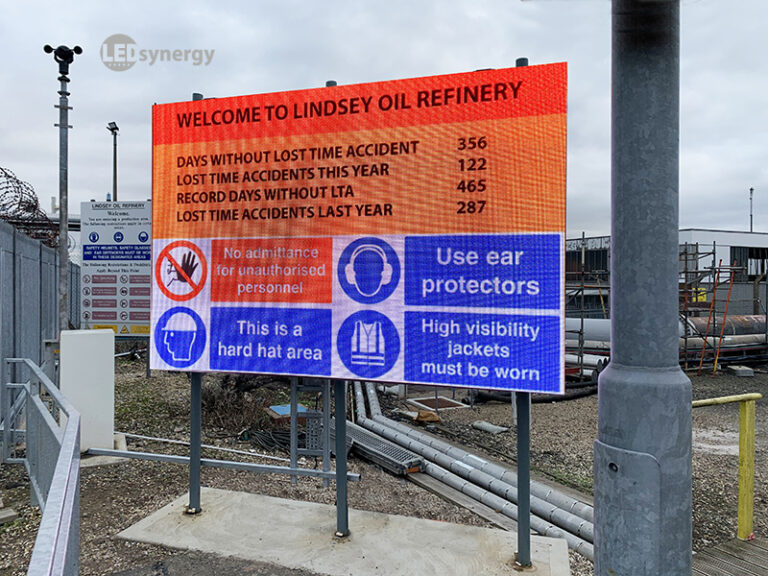 Led Injury. Sign LED Health And Safety Signs | LED Synergy