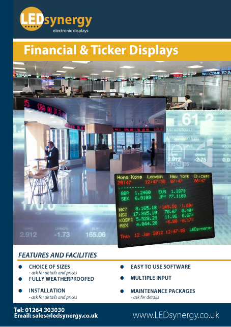 Financial Displays Image