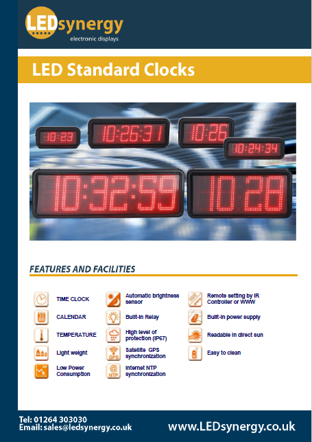 Standard LED Clocks Image