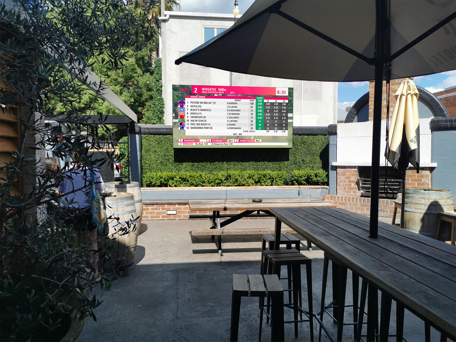 Beer Garden screen Beer Garden screen